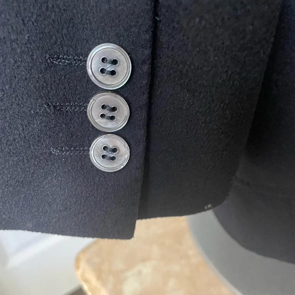 CANALI 100% CASHMERE BLACK 2 BTN SINGLE BREASTED JACKET  54L ITALY